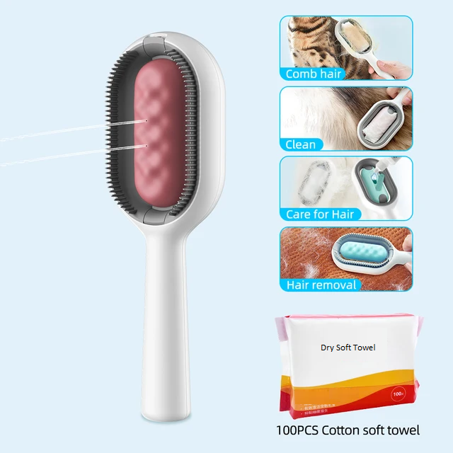 Four-in-One Pet Grooming Brush