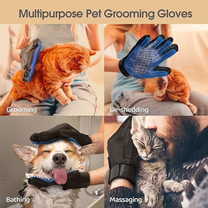 Multipurpose Pet Grooming Gloves