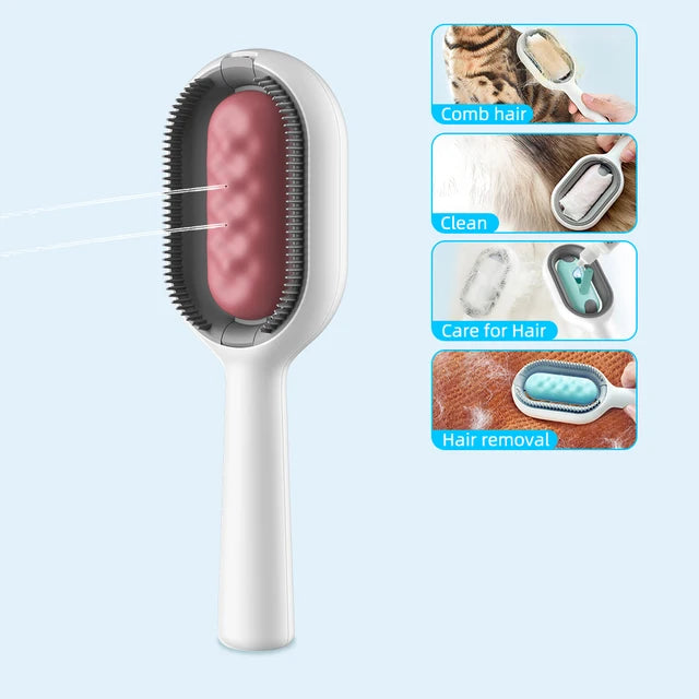 Four-in-One Pet Grooming Brush