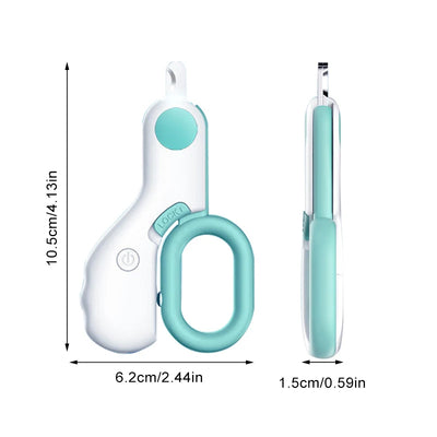 Professional Mini Pet Nail Clippers with LED Light