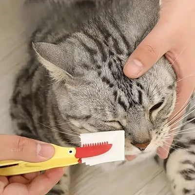 Pet Eye Comb Brush – Double-Sided Stain Remover for Small Cats and Dogs