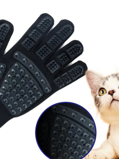 Cat & Dog Hair Brush Gloves – Convenient Grooming and Bathing Solution