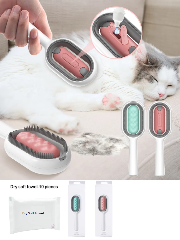 Four-in-One Pet Grooming Brush