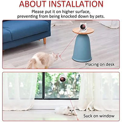 Rechargeable Motion-Activated Pet Laser Toy – Interactive Fun for Your Furry Friends