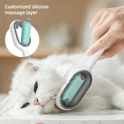 Four-in-One Pet Grooming Brush