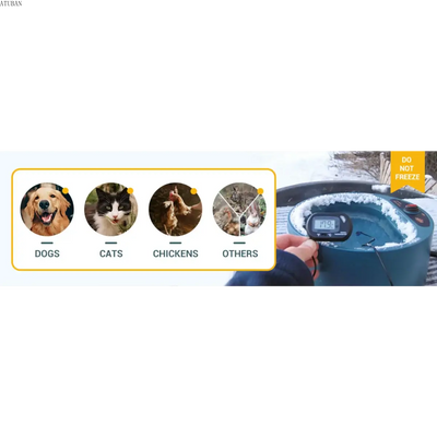 Heated Pet Bowl with Intelligent Temperature Control – 2.2L Capacity