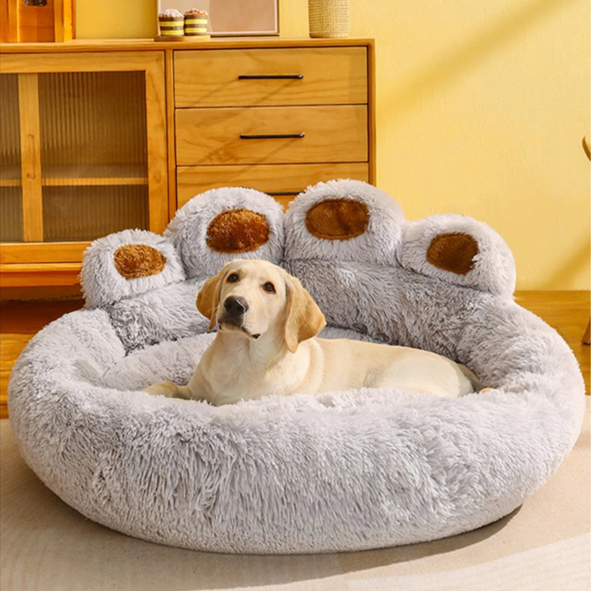 Cozy Plush Dog Bed – Washable Warm Bed for Dogs and Cats