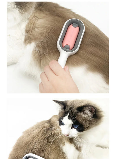 Four-in-One Pet Grooming Brush