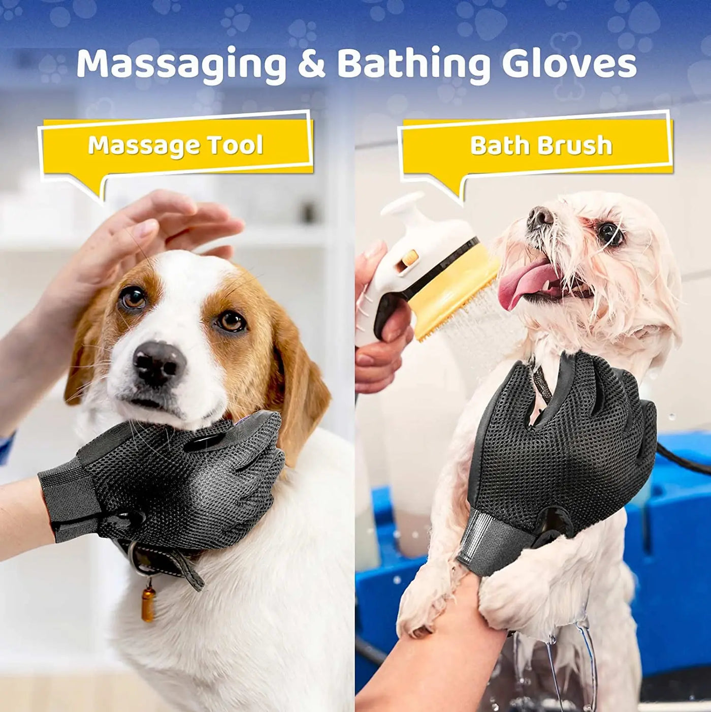 Multipurpose Pet Grooming Gloves