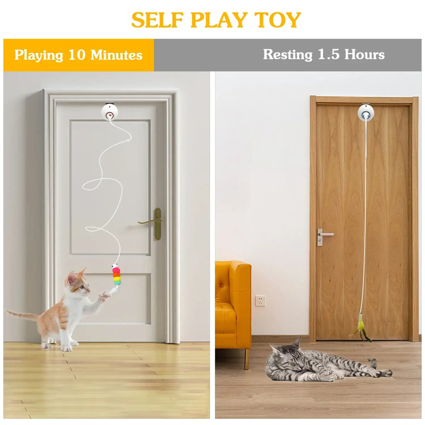 Interactive Electric Cat Feather Toy – The Ultimate Indoor Entertainment for Cats