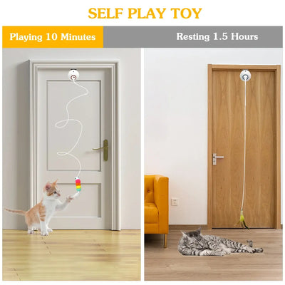 Interactive Electric Cat Feather Toy – The Ultimate Indoor Entertainment for Cats