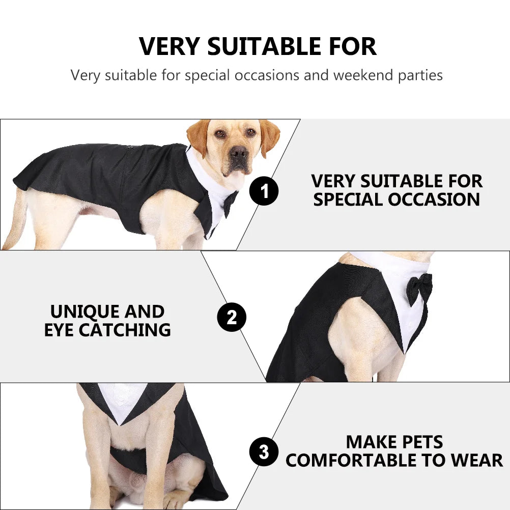 Pet Tuxedo Puppy Outfits Wedding Suit – The Perfect Formal Attire for Your Furry Companion