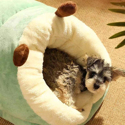 Cozy Coral Fleece Pet Bed – Perfect for Small Dogs and Cats