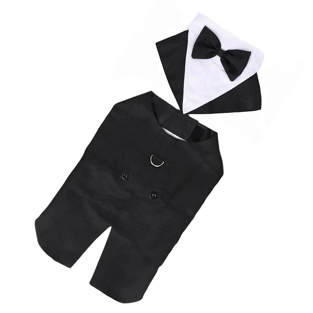 Pet Tuxedo Puppy Outfits Wedding Suit – The Perfect Formal Attire for Your Furry Companion