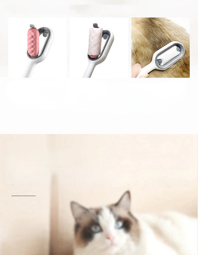 Four-in-One Pet Grooming Brush