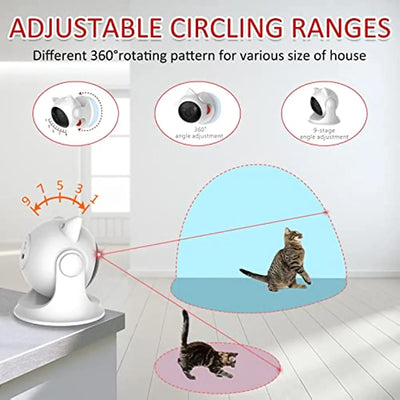 Rechargeable Motion-Activated Pet Laser Toy – Interactive Fun for Your Furry Friends