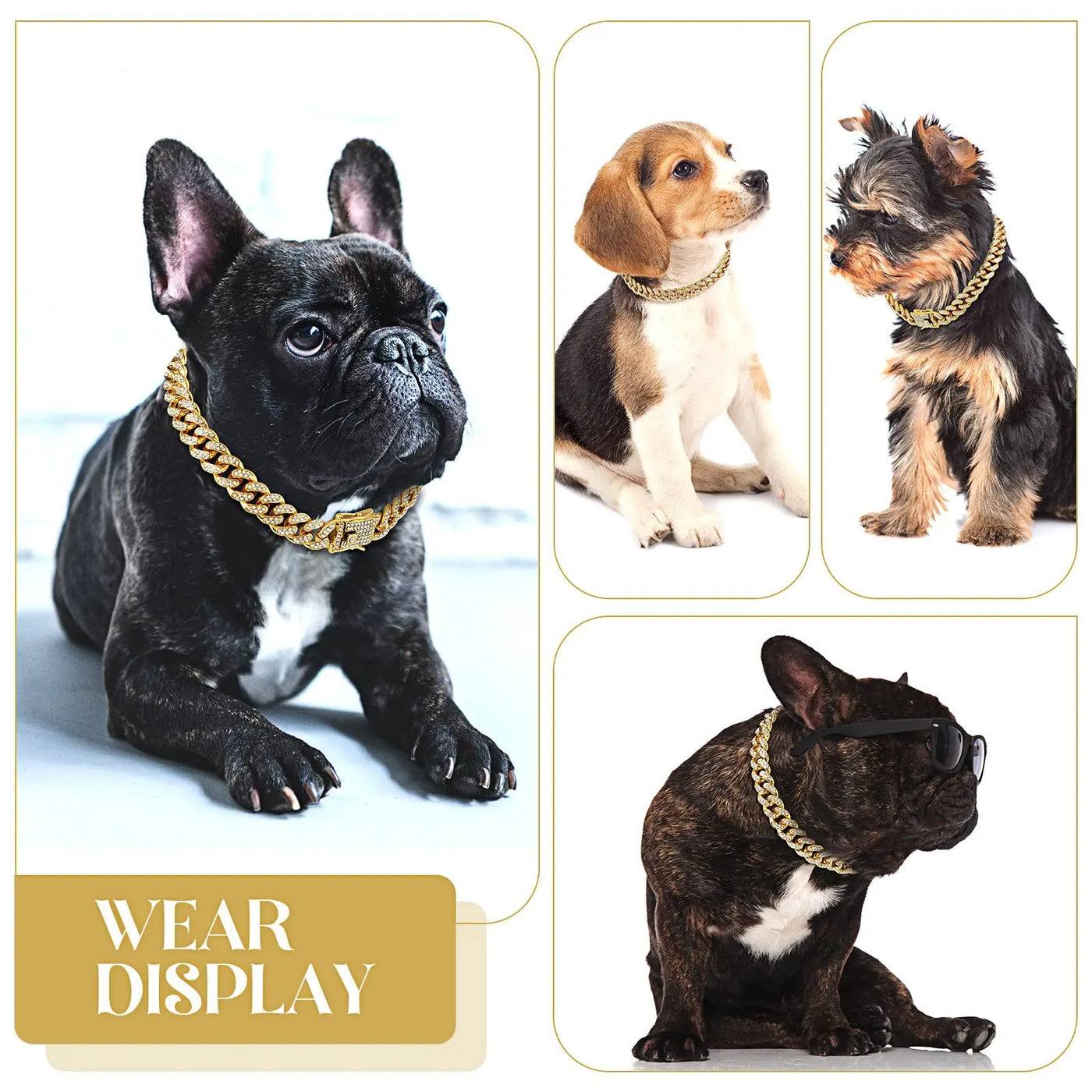 Dog Diamond Cuban Collar – Luxurious and Durable Style for Your Pet