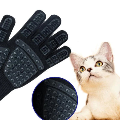 Cat & Dog Hair Brush Gloves – Convenient Grooming and Bathing Solution