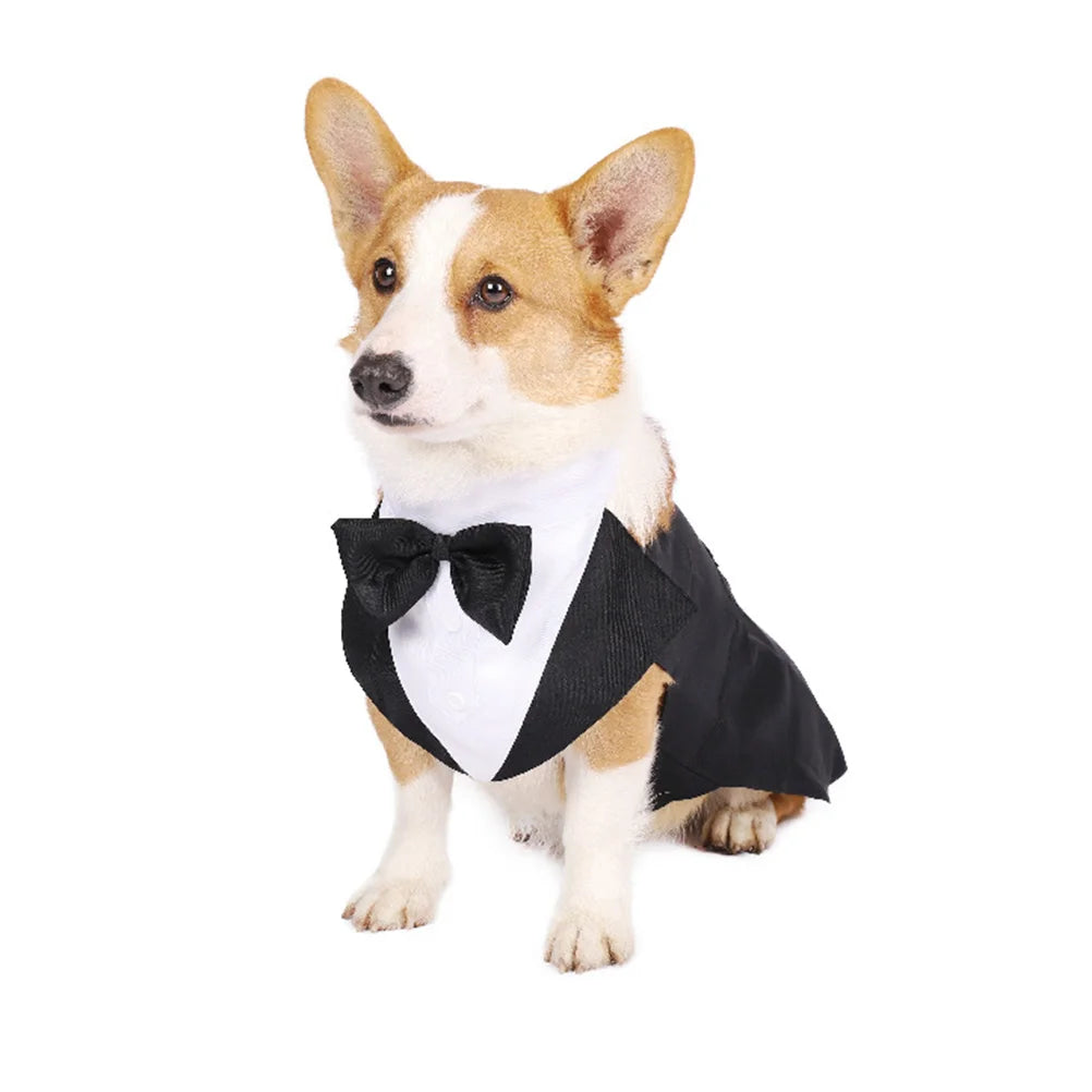 Pet Tuxedo Puppy Outfits Wedding Suit – The Perfect Formal Attire for Your Furry Companion