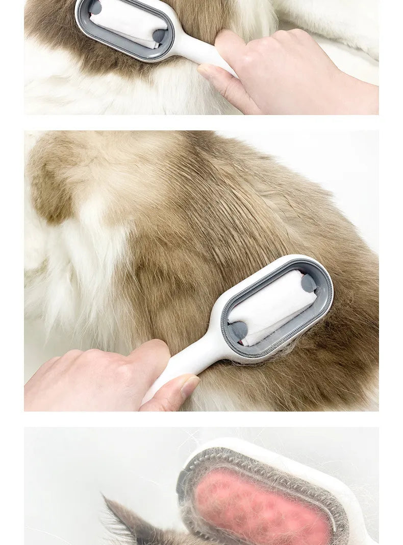 Four-in-One Pet Grooming Brush