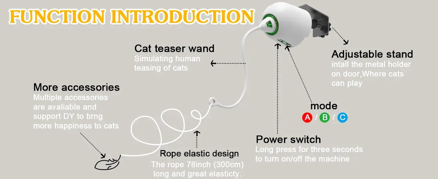 Interactive Electric Cat Feather Toy – The Ultimate Indoor Entertainment for Cats