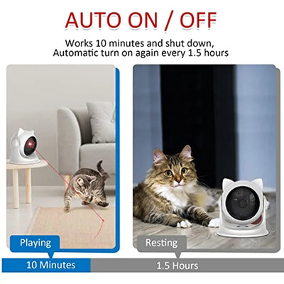 Rechargeable Motion-Activated Pet Laser Toy – Interactive Fun for Your Furry Friends